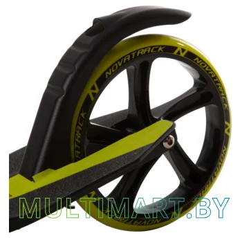 Самокат Novatrack Deft Pro Brake 230BFS.DEFT.BLM21 (лимонный/черный, 2021) картинка 5